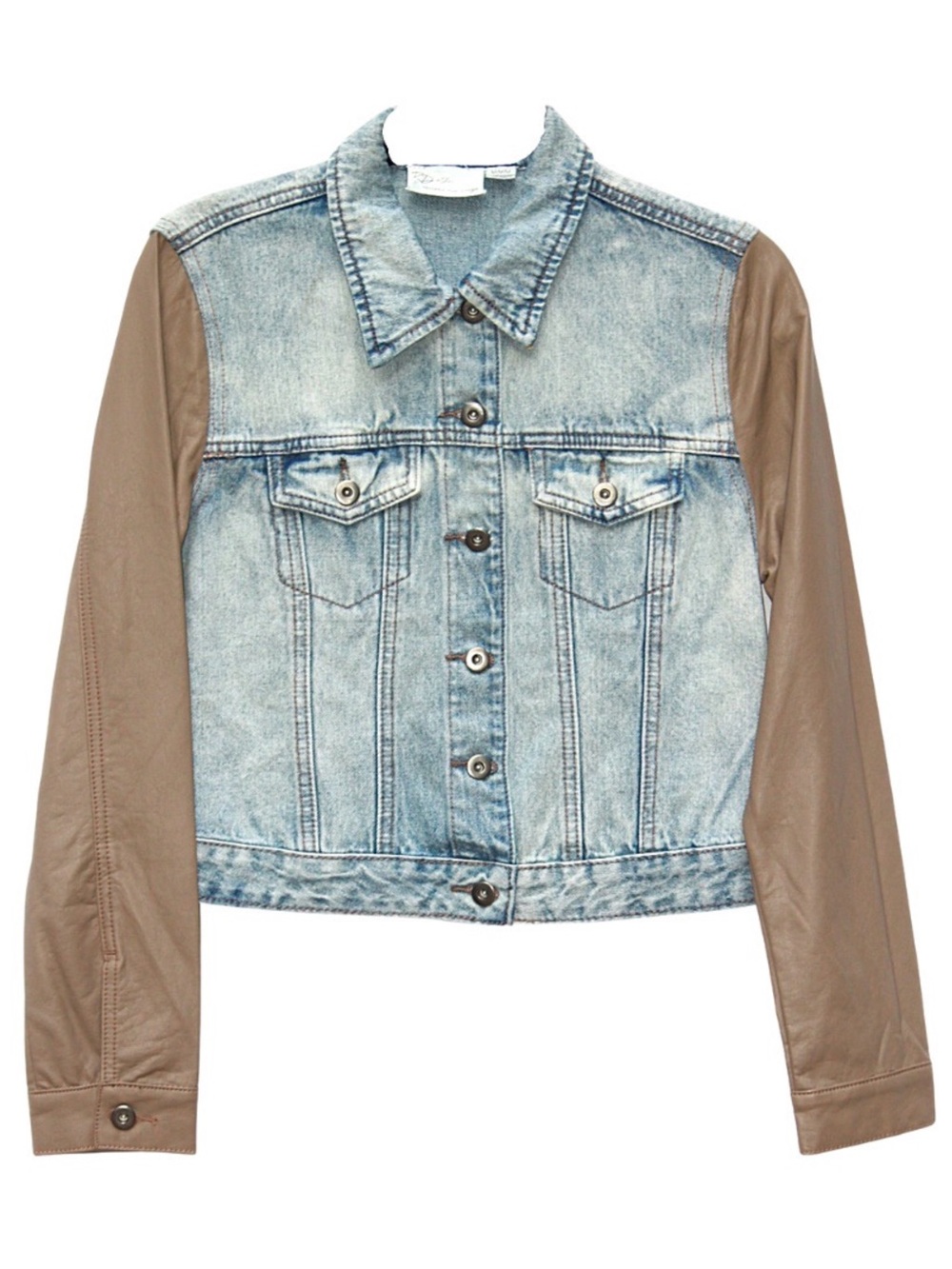RD Style -Anthropologie Denim and Leather Jacket